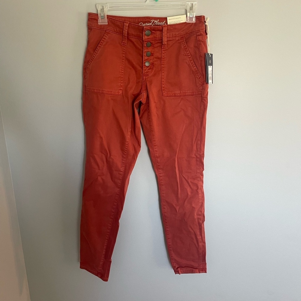 NEW Target Universal Thread Rust Mid-Rise Skinny Jeans// size 0R